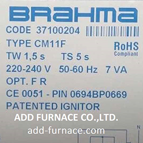 BRAHMA TYPE CM11F TW 1,5s TS 5s